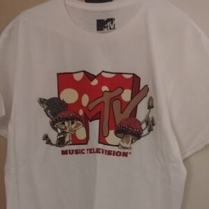 MTV Kids Graphic Tee - White with Red and Brown